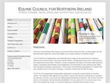 Tablet Screenshot of equinecouncilni.com